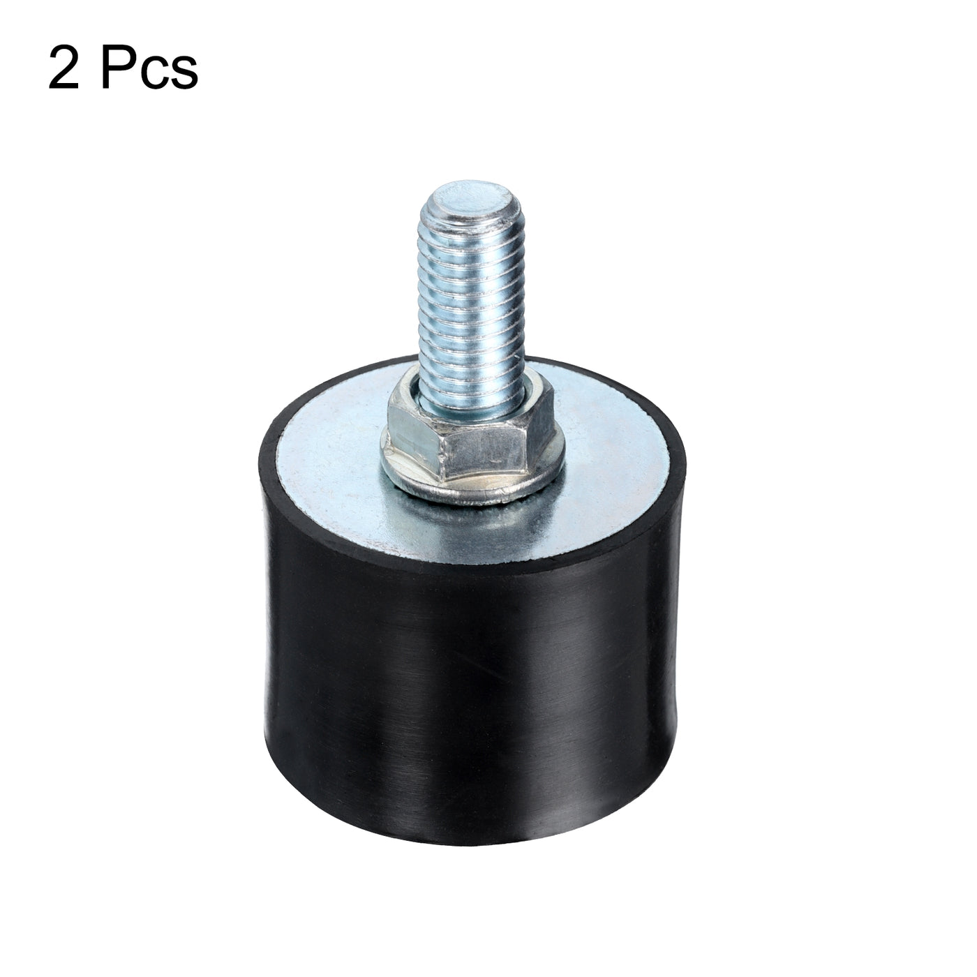 uxcell Uxcell 2pcs M10x27mm Thread Studs Rubber Shock 40x30mm Male Female 2pcs M10 Lock Nuts