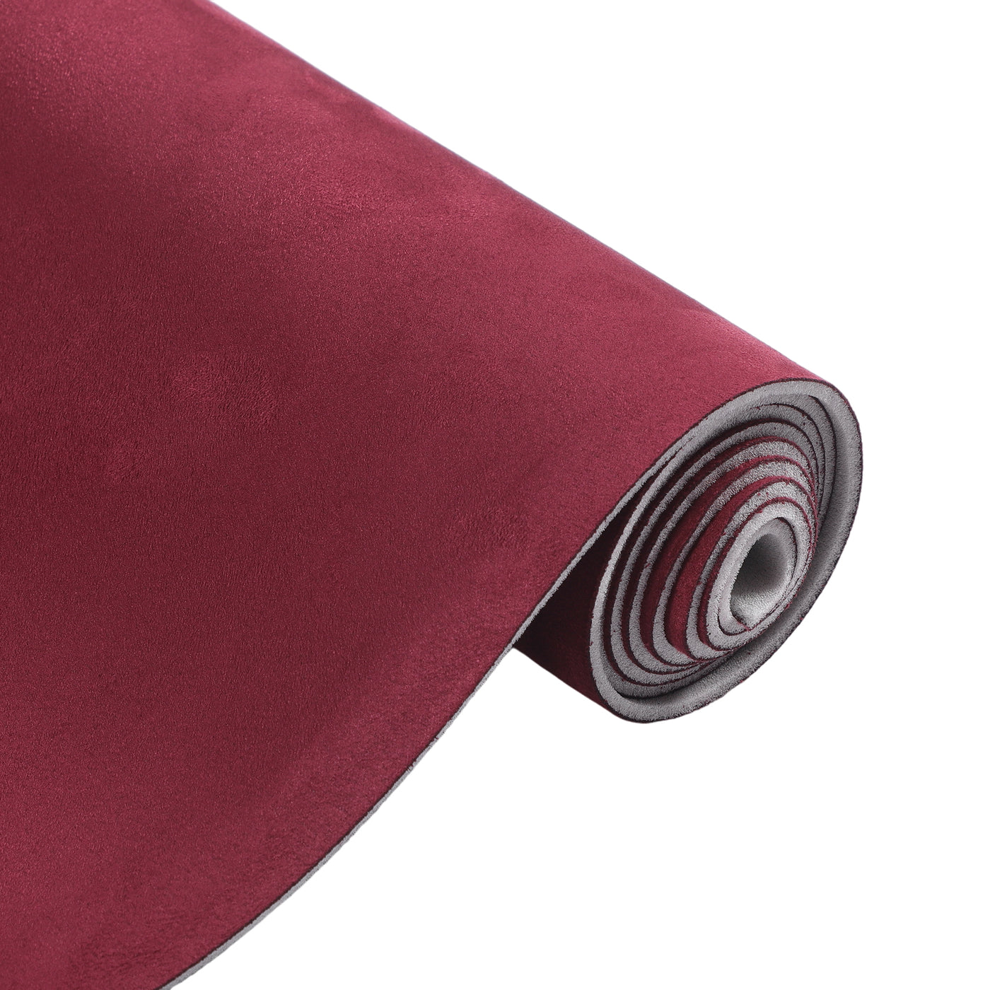 Partuto Headliner Fabric 54" L x 57" W Interior Trim DIY Roof Repair Replacement Suede Fabric Wine Red 1 Pcs