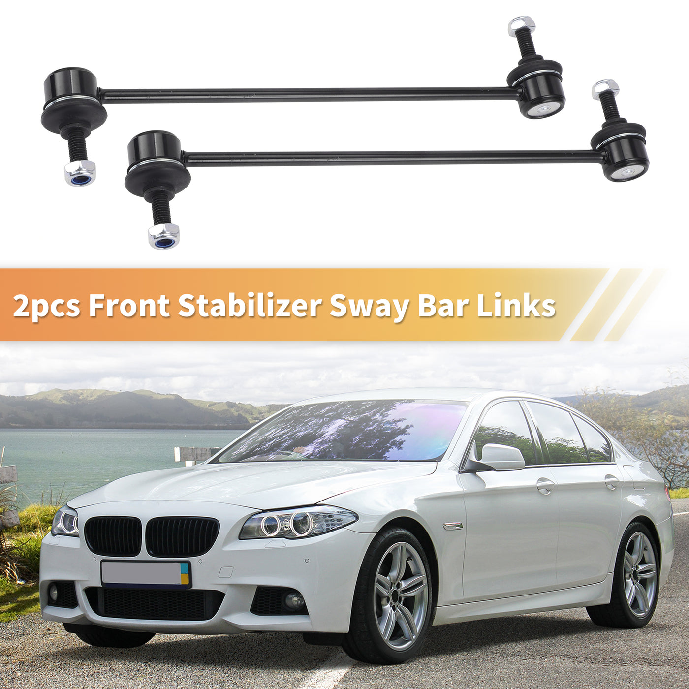 X AUTOHAUX 2pcs Front Sway Bar Links Stabilizer Link Kit for Mini Mini 2004-2015 for Mini Mini Clubman 2007-2014 Suspension Kit No.31356759537/31356778831