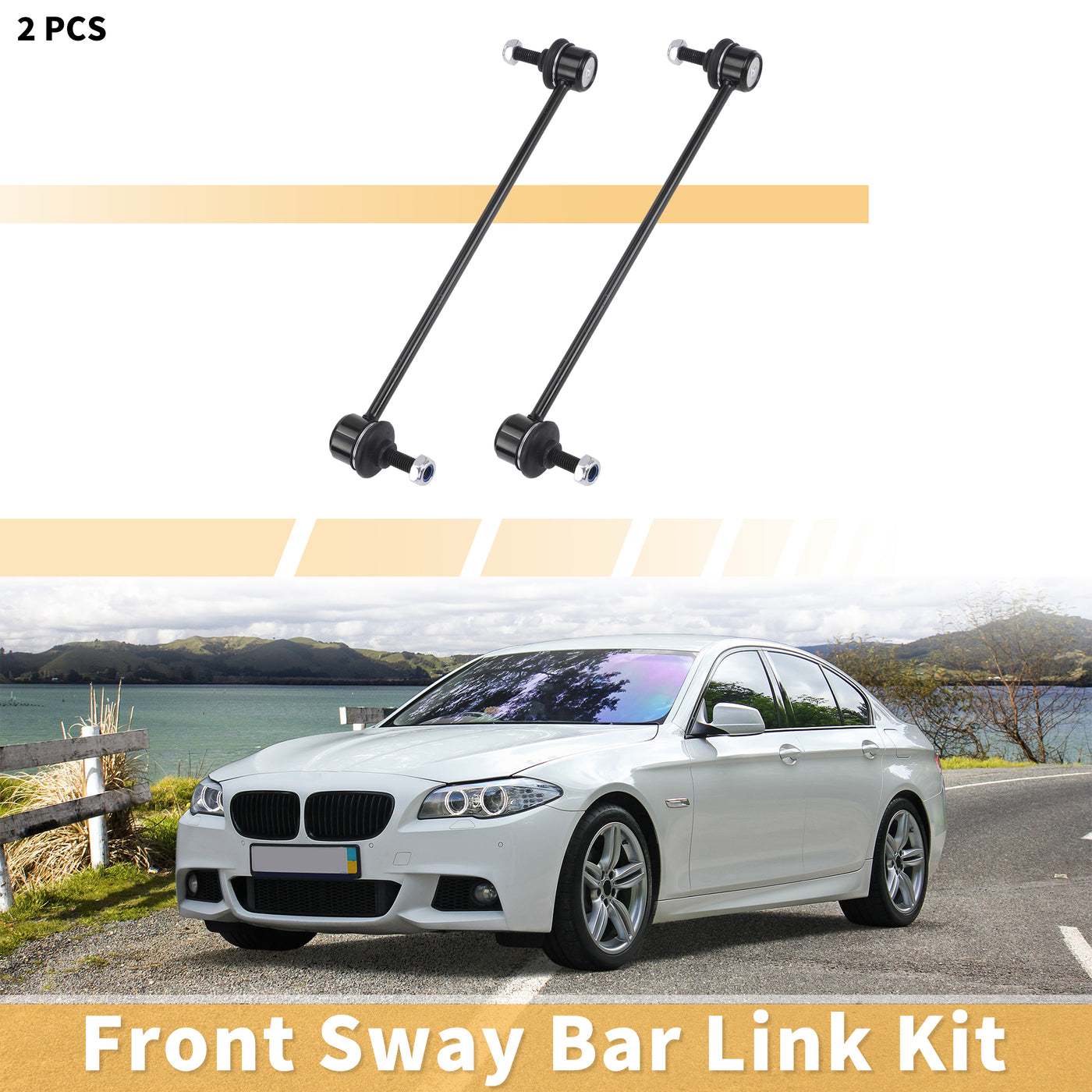 X AUTOHAUX 2pcs Front Sway Bar Links Stabilizer Link Kit for Mini Mini 2004-2015 for Mini Mini Clubman 2007-2014 Suspension Kit No.31356759537/31356778831