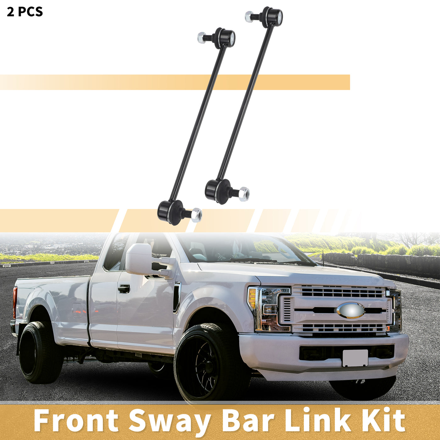 X AUTOHAUX 2pcs Front Sway Bar Links Stabilizer Link Kit for Mitsubishi Endeavor 2004-2011 for Mazda Tribute 2005-2006 Suspension Kit No.1146150/1469212/1761200