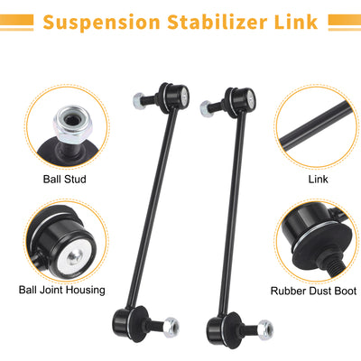 Harfington 2pcs Front Sway Bar Links Stabilizer Link Kit for Ford Grand C-Max Transit Connect Kuga Suspension Kit No.8V513B438BA