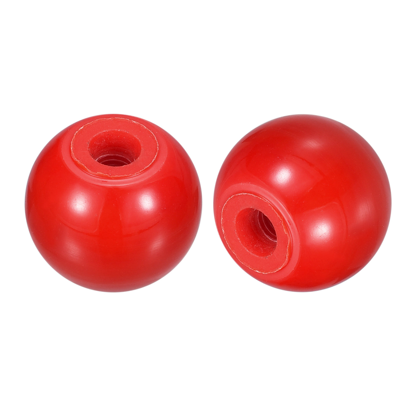 uxcell Uxcell 4Pcs M5 Phenolic Thread 20mm Dia Threaded Ball Knobs for Machine Handle, Red