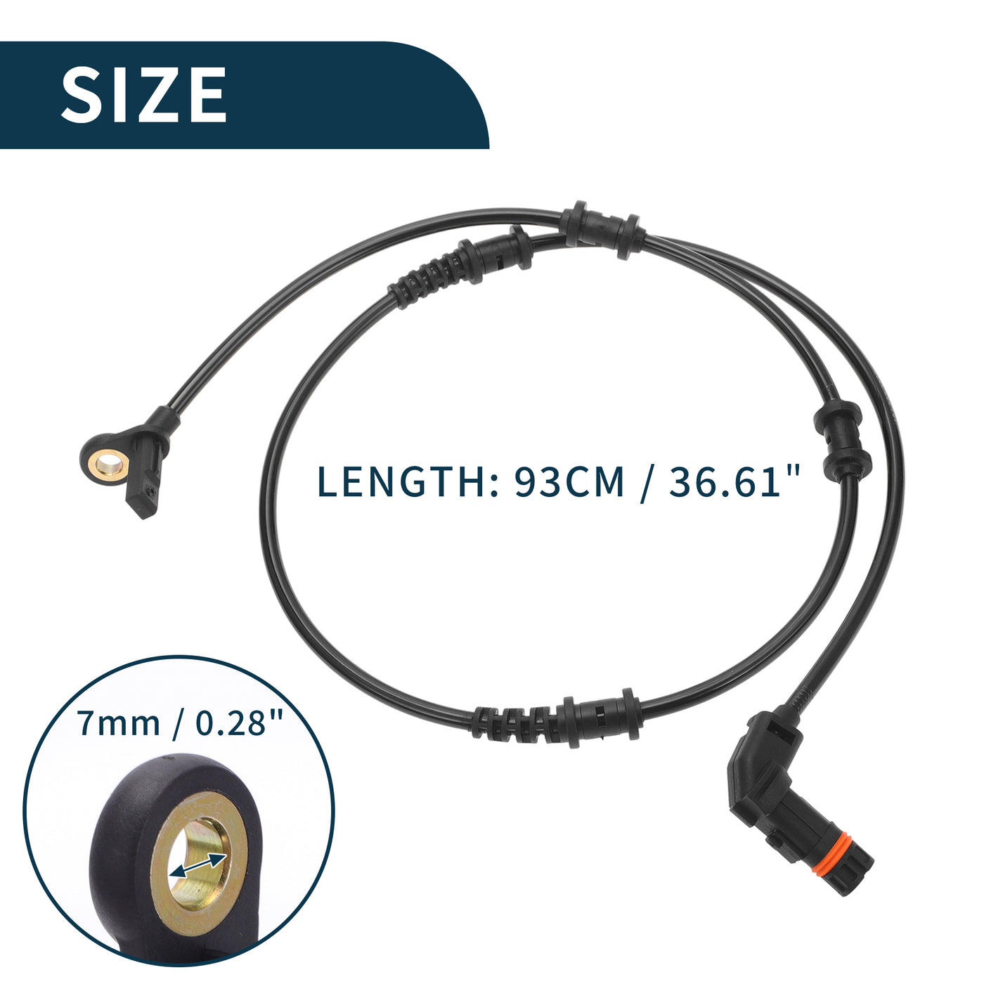 TUCKBOLD ABS Wheel Speed Sensor for Mercedes-Benz GL350 Durable No.A1649058200 | Front Right ABS Speed Sensor 1 Pcs for Mercedes-Benz GL450