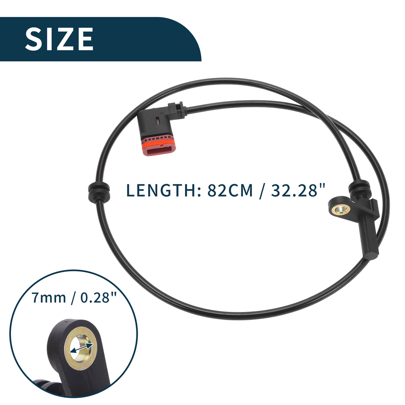 TUCKBOLD ABS-Raddrehzahlsensor für Mercedes-Benz CL550 Langlebig Nr. A2219057300 | Hinten Links Rechts ABS-Drehzahlsensor 1 Stück für Mercedes-Benz CL600 S550 S600.&#10;&#10;