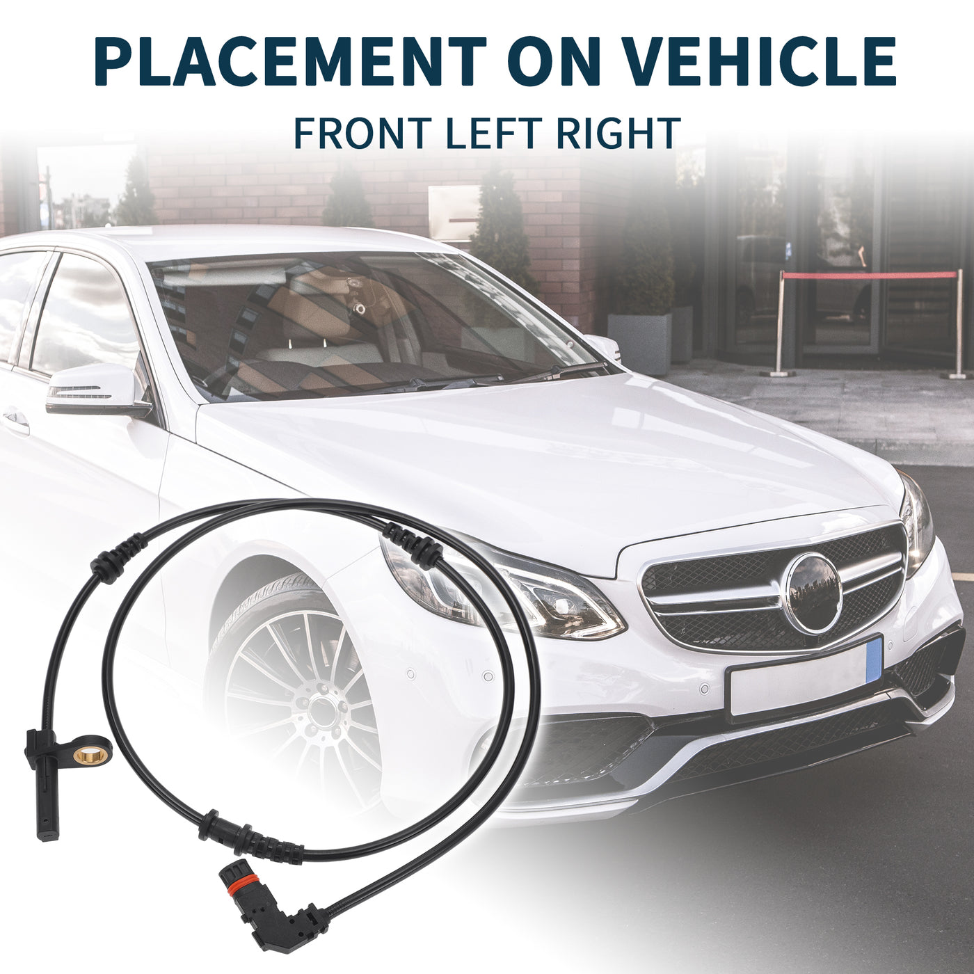 TUCKBOLD ABS Wheel Speed Sensor for Mercedes-Benz CL550 Durable No.A2219057100 | Front Left Right ABS Speed Sensor 1 Pcs for Mercedes-Benz CL600 S550 S600