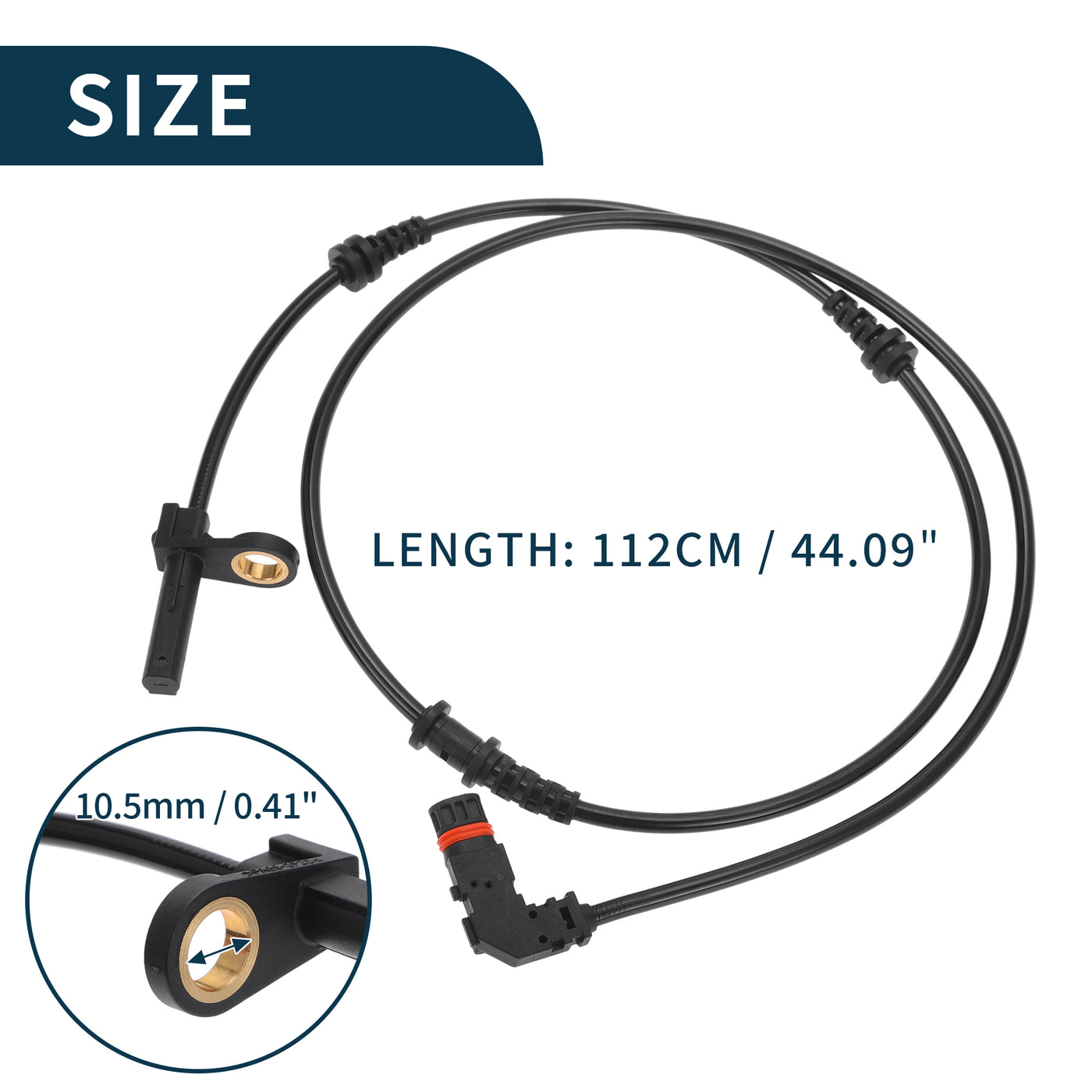 TUCKBOLD ABS Wheel Speed Sensor for Mercedes-Benz CL550 Durable No.A2219057100 | Front Left Right ABS Speed Sensor 1 Pcs for Mercedes-Benz CL600 S550 S600