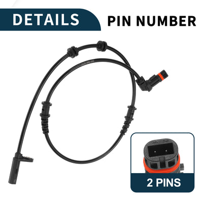 Harfington ABS Wheel Speed Sensor for Mercedes-Benz C230 Durable No.A2035401217 | Front Left Right ABS Speed Sensor 2 Pcs for Mercedes-Benz C350 C240