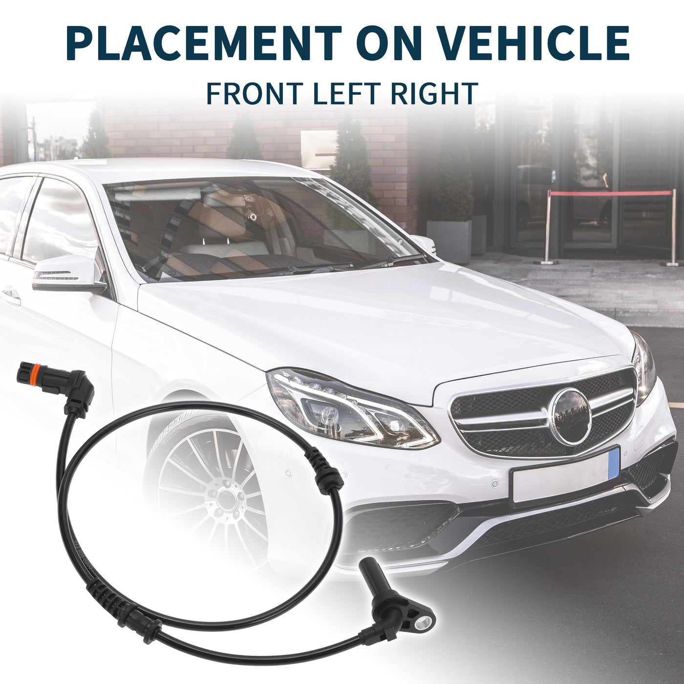 TUCKBOLD ABS Wheel Speed Sensor for Mercedes-Benz CLS550 Durable No.A2129050200 | Front Left Right ABS Speed Sensor 2 Pcs for Mercedes-Benz E350 E400 E550