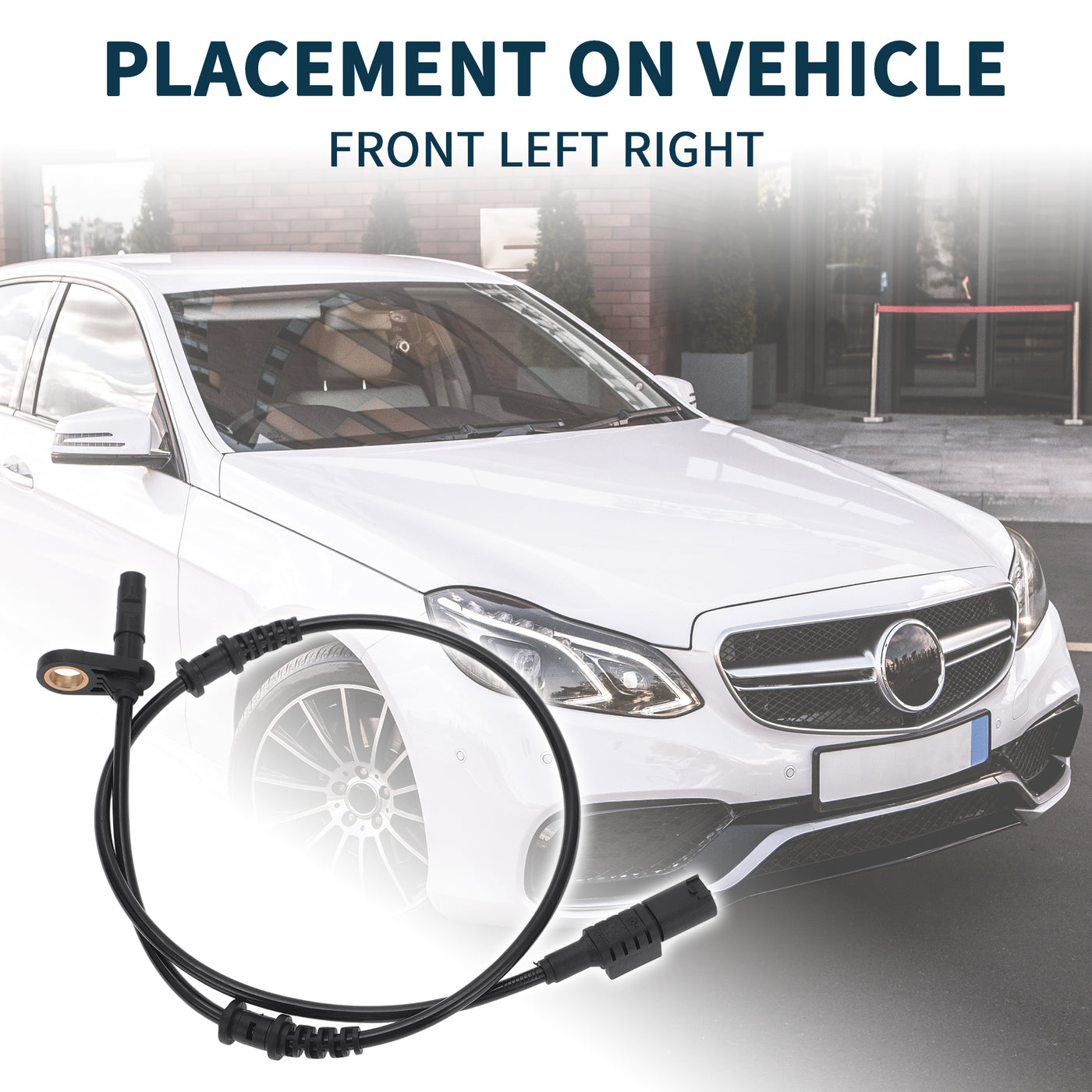 TUCKBOLD ABS Wheel Speed Sensor for Mercedes-Benz CLS550 Durable No.A2115402317 | Front Left Right ABS Speed Sensor 2 Pcs for Mercedes-Benz CLS63 AMG E320