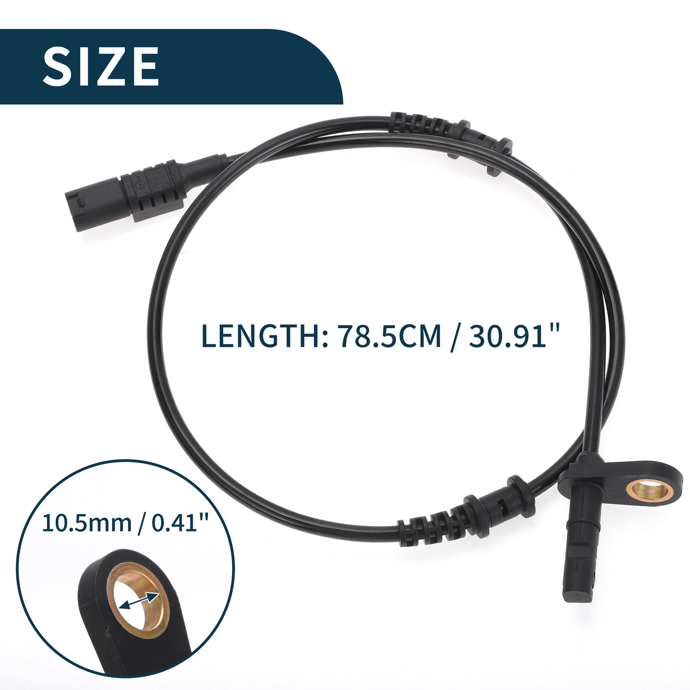 TUCKBOLD ABS Wheel Speed Sensor for Mercedes-Benz CLS550 Durable No.A2115402317 | Front Left Right ABS Speed Sensor 2 Pcs for Mercedes-Benz CLS63 AMG E320