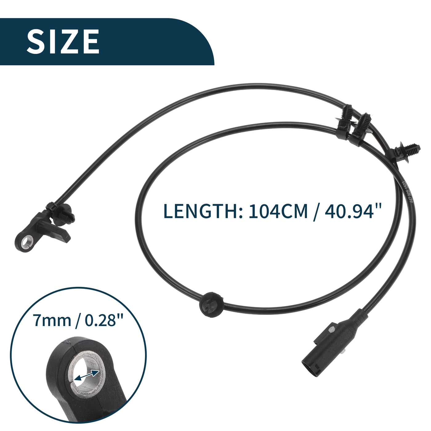 TUCKBOLD ABS-Raddrehzahlsensor für Mercedes-Benz Metris langlebig Nr. A4479051503 | Hinterer linker ABS-Drehzahlsensor 1 Stück.&#10;&#10;