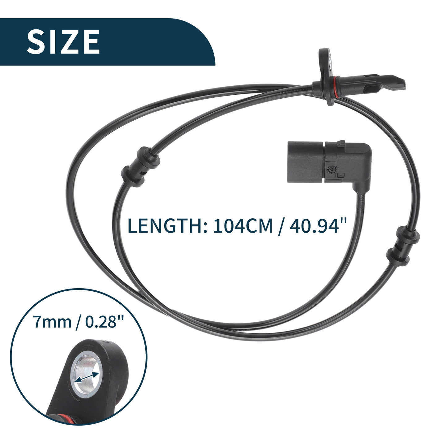 TUCKBOLD ABS Wheel Speed Sensor for Mercedes-Benz C300 Durable No.A2059058503 | Rear Left Right ABS Speed Sensor 2 Pcs for Mercedes-Benz C350e C43 AMG