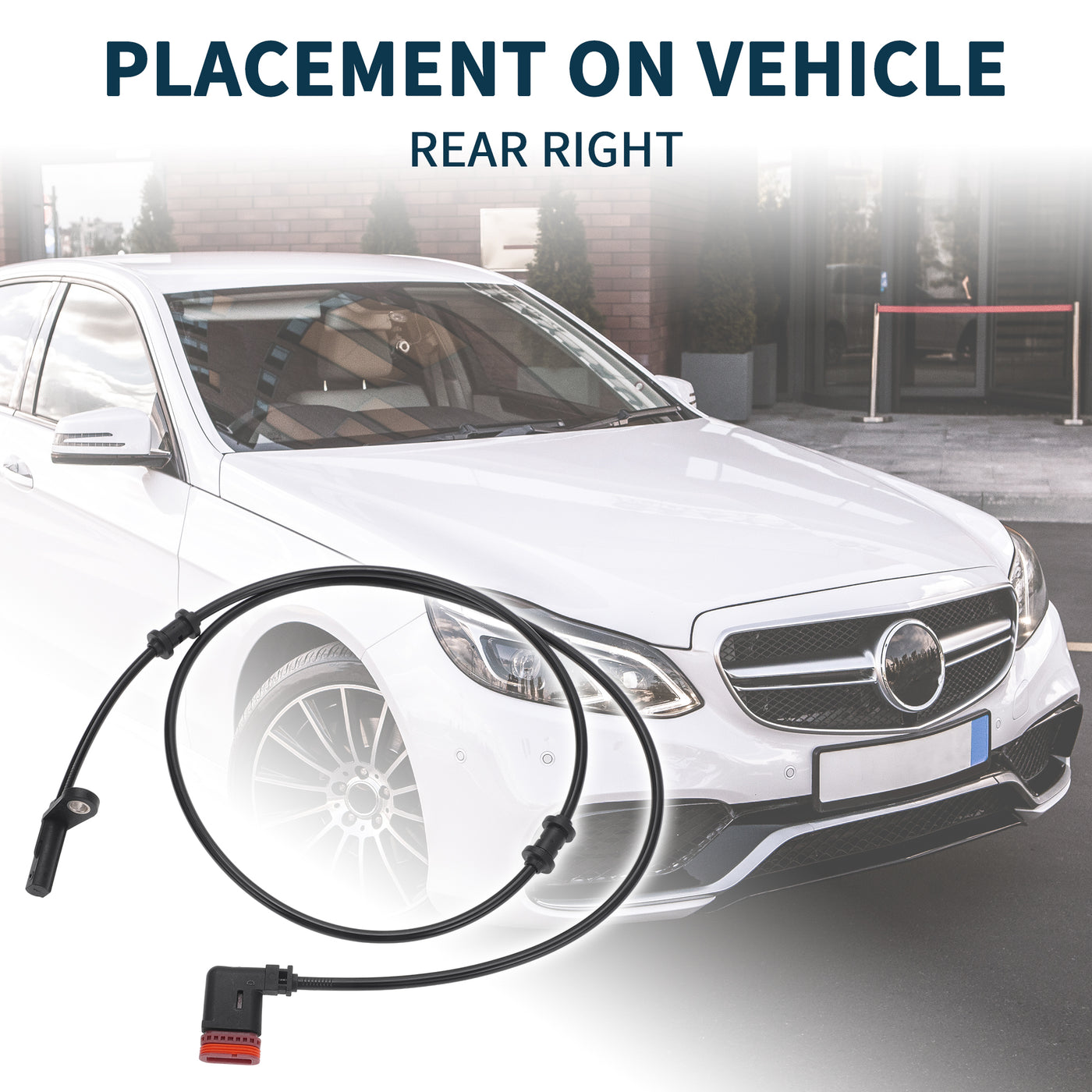 TUCKBOLD ABS Wheel Speed Sensor for Mercedes-Benz SLC300 Durable No.A1725400717 | Rear Right ABS Speed Sensor 1 Pcs for Mercedes-Benz SLC43 SLK250