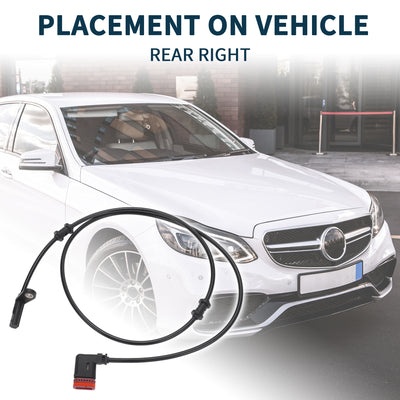Harfington ABS Wheel Speed Sensor for Mercedes-Benz SLC300 Durable No.A1725400717 | Rear Right ABS Speed Sensor 1 Pcs for Mercedes-Benz SLC43 SLK250