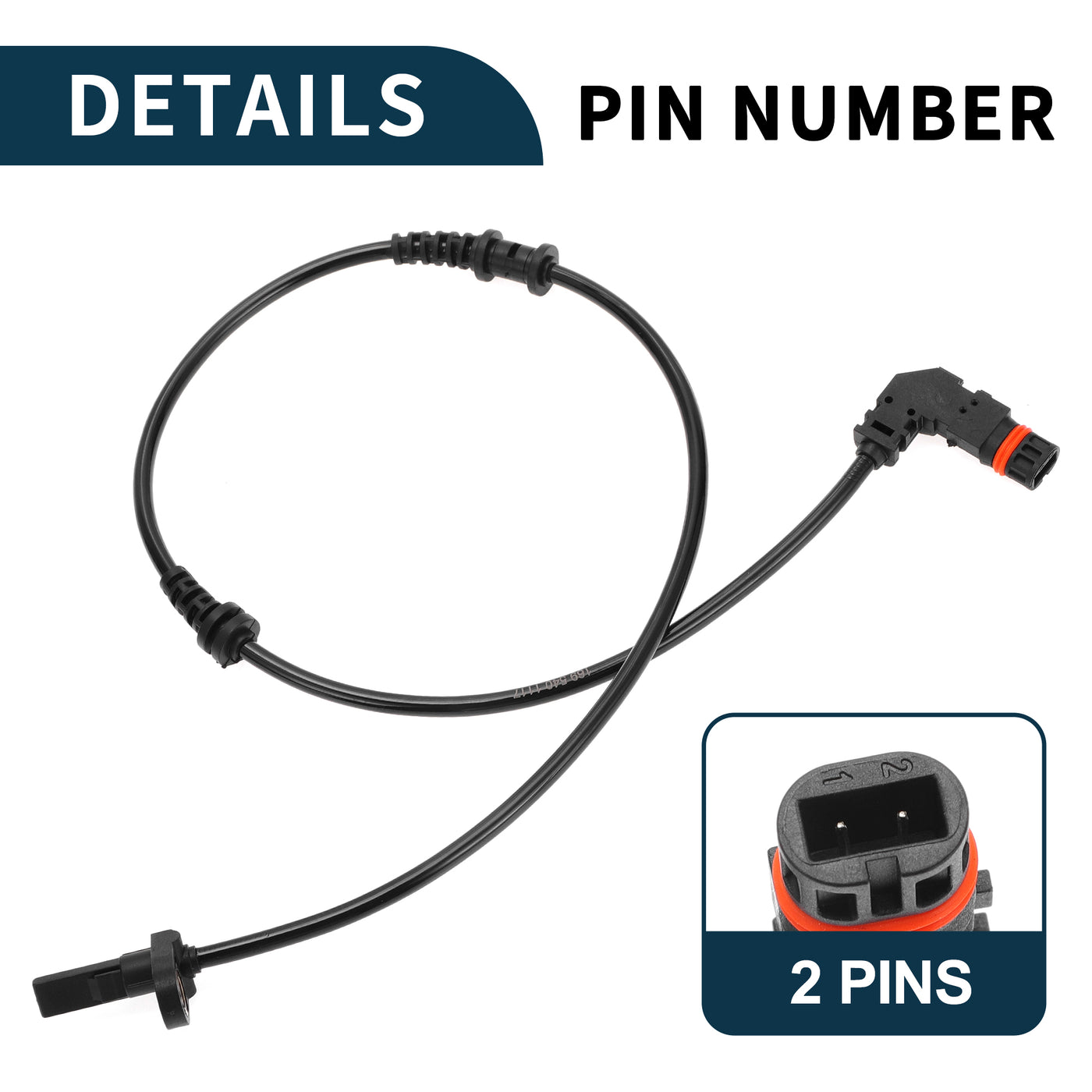 TUCKBOLD ABS Wheel Speed Sensor for Mercedes-Benz A-CLASS W169 Durable No.A1695401117 | Front Left Right ABS Speed Sensor 1 Pcs