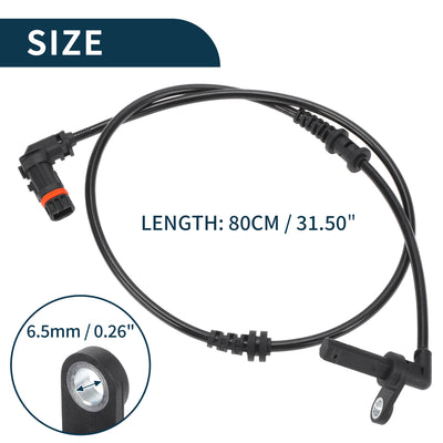 Harfington ABS Wheel Speed Sensor for Mercedes-Benz E400 Durable No.A2129055805 | Front Right ABS Speed Sensor 1 Pcs