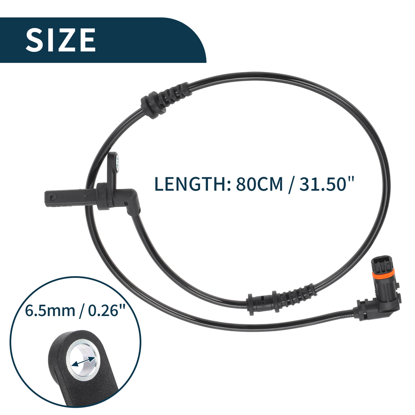 TUCKBOLD ABS Wheel Speed Sensor for Mercedes-Benz E400 Durable No.A2129055905 | Front Left ABS Speed Sensor 1 Pcs