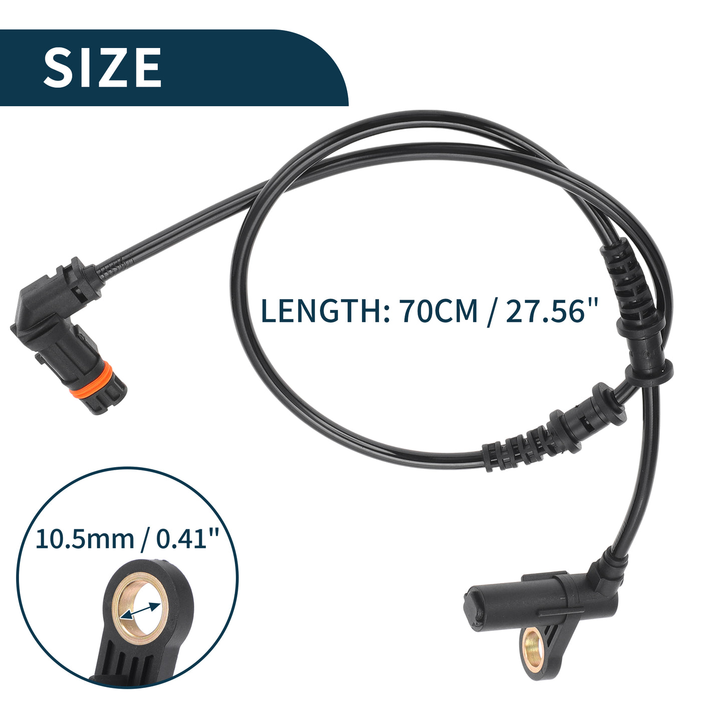 TUCKBOLD ABS Wheel Speed Sensor for Mercedes-Benz CL500 Durable No.2205400117 | Front Left Right ABS Speed Sensor 1 Pcs for Mercedes-Benz CL600