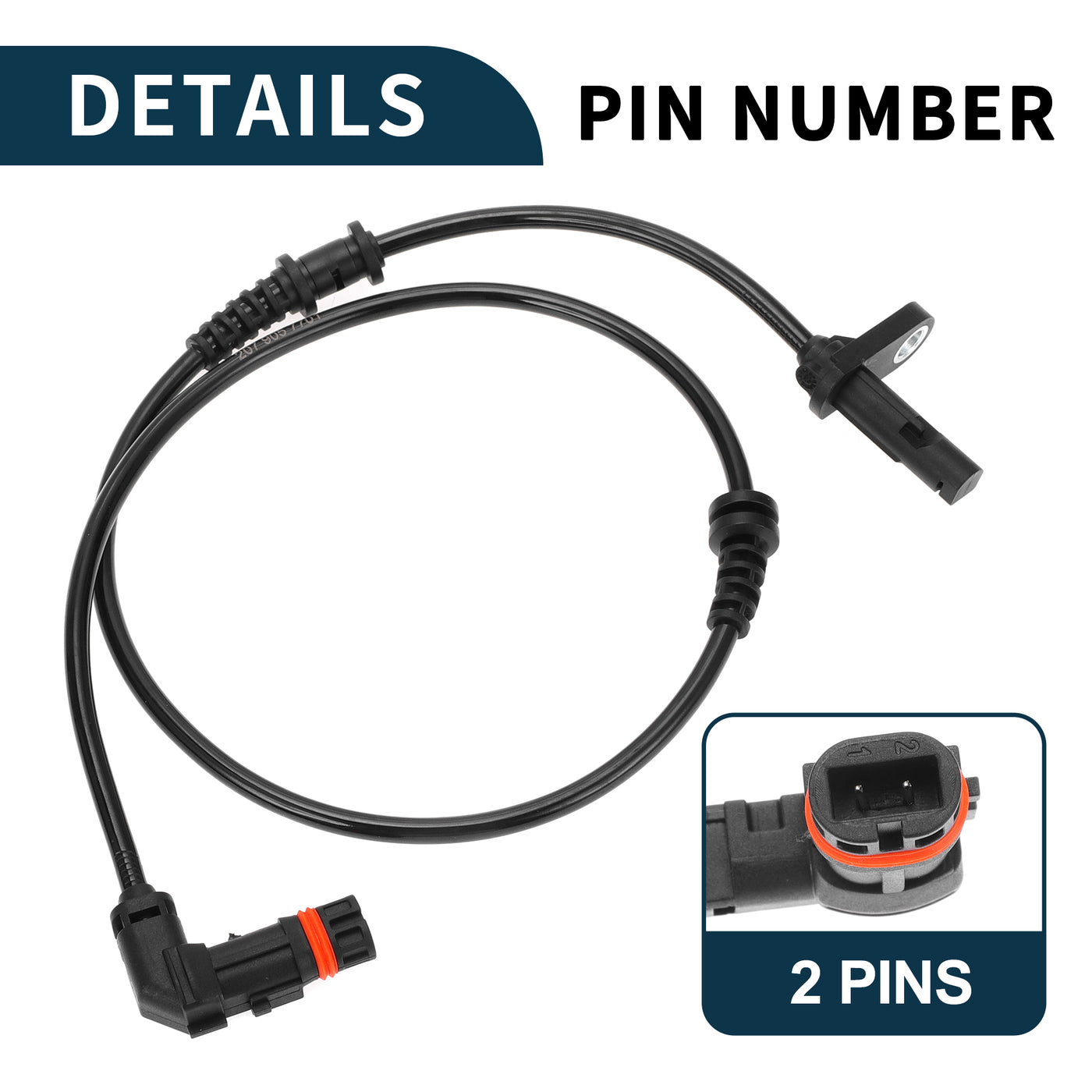 TUCKBOLD ABS Wheel Speed Sensor for Mercedes-Benz E550 Durable No.A2079057701 | Front Left ABS Speed Sensor 1 Pcs for Mercedes-Benz E400