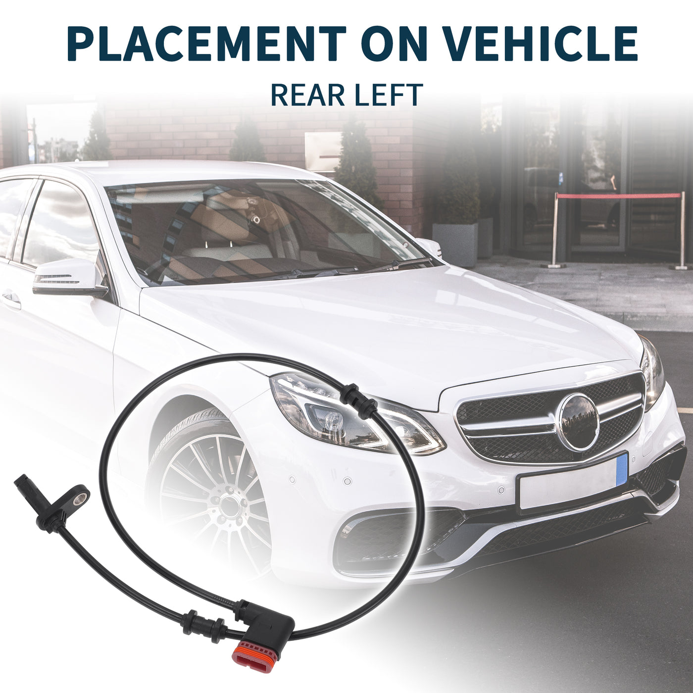 TUCKBOLD ABS Wheel Speed Sensor for Mercedes-Benz CLS400 Durable No.A2129051001 | Rear Left ABS Speed Sensor 1 Pcs for Mercedes-Benz CLS550