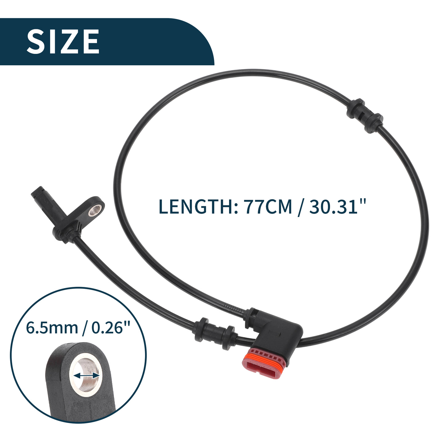 TUCKBOLD ABS Wheel Speed Sensor for Mercedes-Benz CLS400 Durable No.A2129051001 | Rear Left ABS Speed Sensor 1 Pcs for Mercedes-Benz CLS550