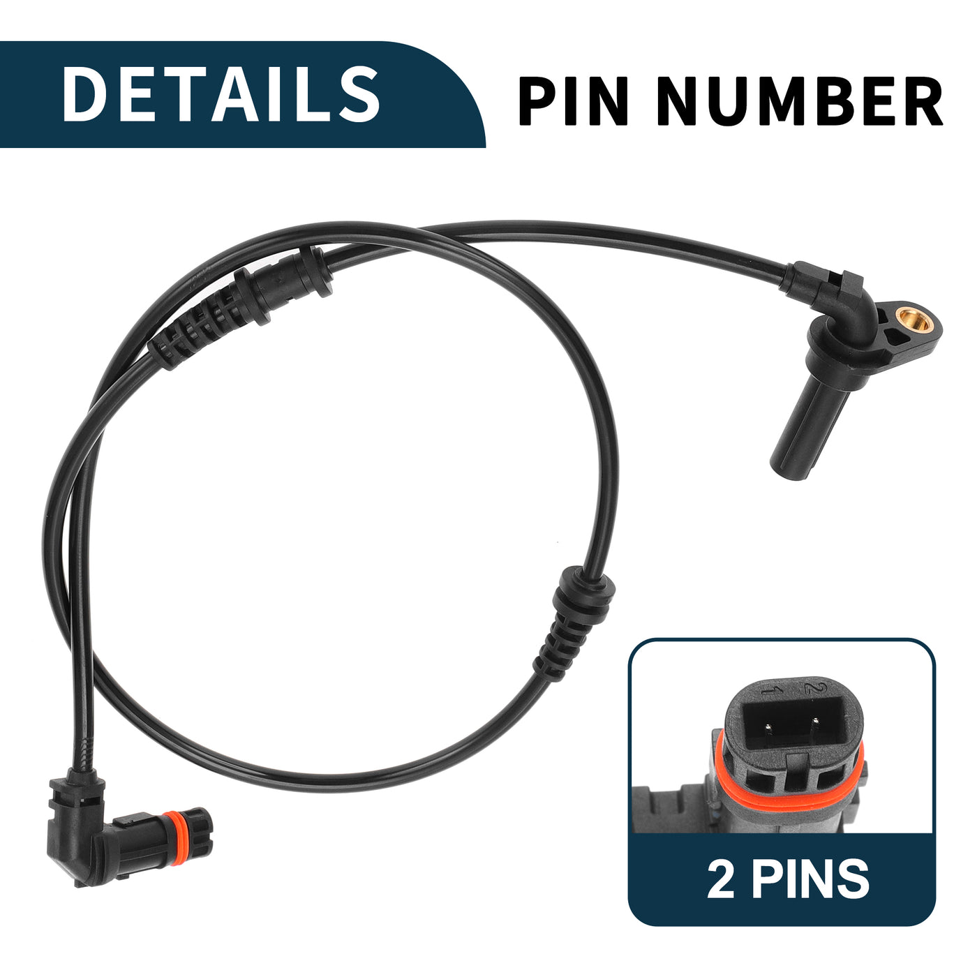 TUCKBOLD ABS Wheel Speed Sensor for Mercedes-Benz E CLASS W212 Durable No.A2129052002 | Front Right ABS Speed Sensor 1 Pcs