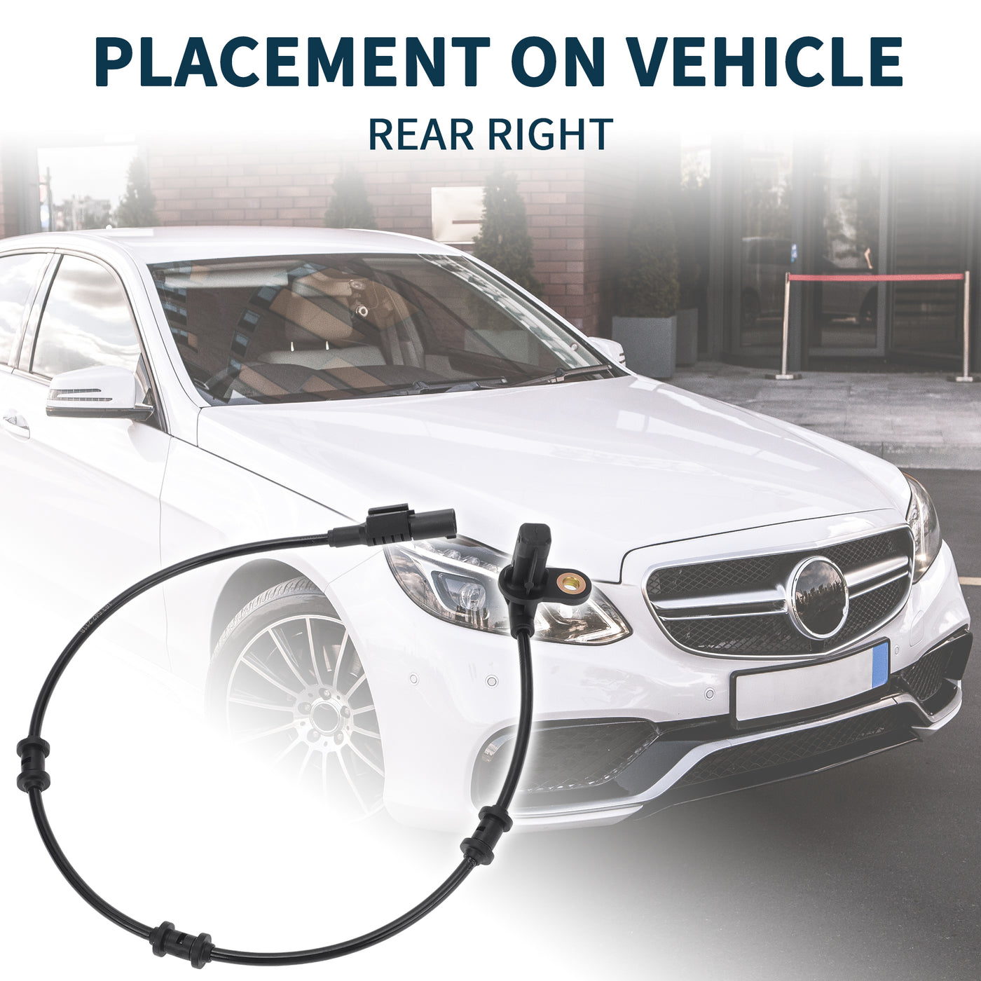 TUCKBOLD ABS Wheel Speed Sensor for Mercedes-Benz ML350 Durable No.A1635422118 | Rear Right ABS Speed Sensor 2 Pcs for Mercedes-Benz ML500