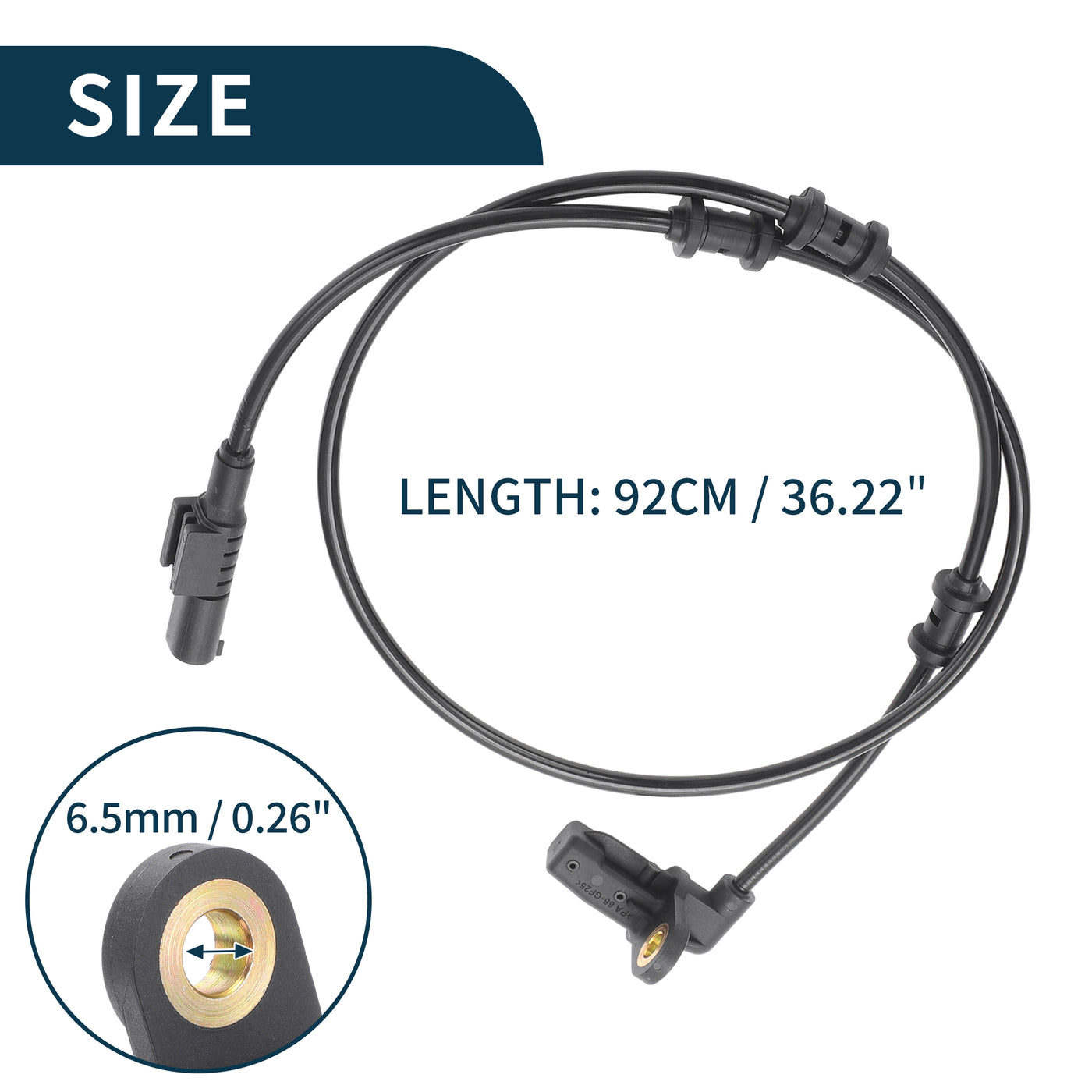 TUCKBOLD ABS Wheel Speed Sensor for Mercedes-Benz ML 500 Durable No.A1635421818 | Front Left Right ABS Speed Sensor 2 Pcs for Mercedes-Benz ML 350