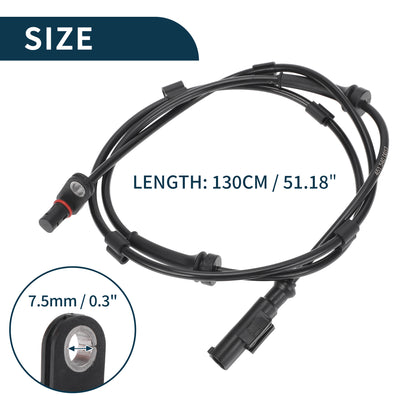 Harfington ABS Wheel Speed Sensor for Smart Fortwo Durable No.A4515400017 | Rear Left ABS Speed Sensor 1 Pcs