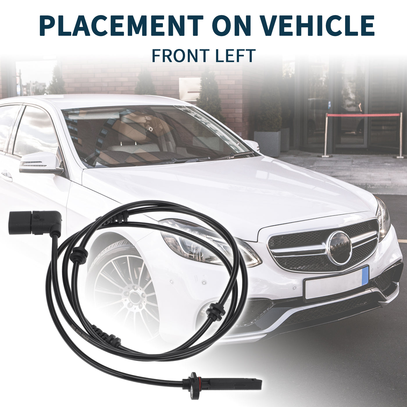 TUCKBOLD ABS Wheel Speed Sensor for Mercedes-Benz C43 AMG Durable No.A2059057609 | Front Left ABS Speed Sensor 1 Pcs for Mercedes-Benz GLC43 AMG