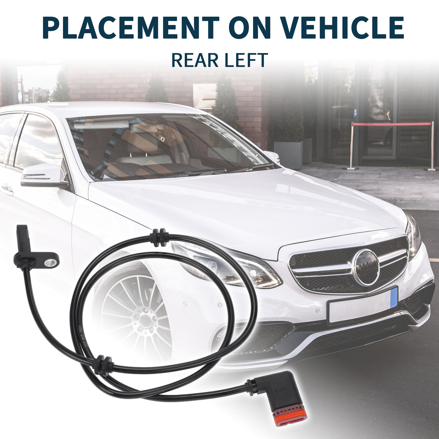 TUCKBOLD ABS Wheel Speed Sensor for Mercedes-Benz E 400 Durable No.A2079057801 | Rear Left ABS Speed Sensor 1 Pcs for Mercedes-Benz E 350