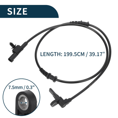 Harfington ABS Wheel Speed Sensor for Mercedes-Benz Sprinter 2500 Durable No.9065400317 | Rear Left Right ABS Speed Sensor 1 Pcs for Mercedes-Benz Sprinter 3500