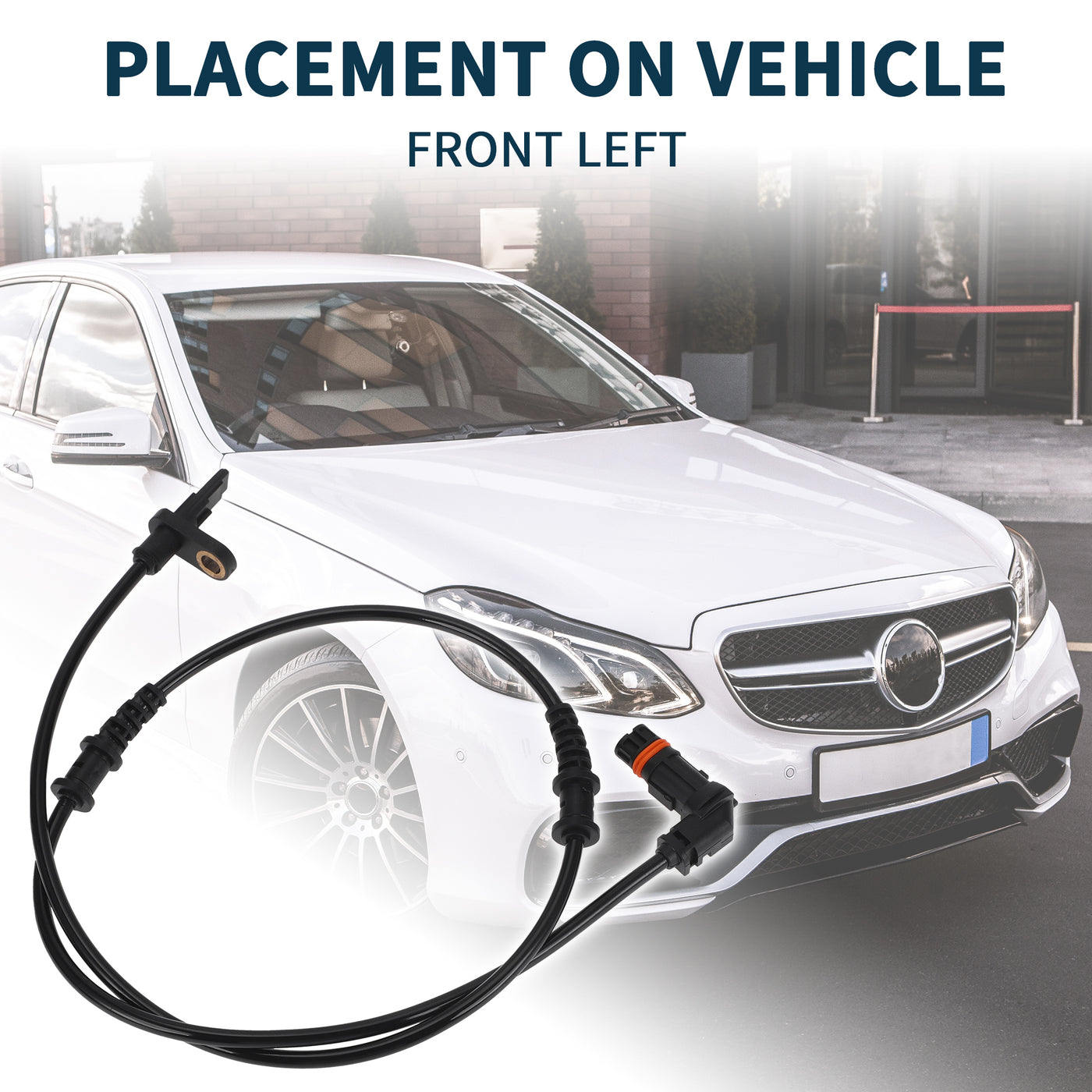 TUCKBOLD ABS Wheel Speed Sensor for Mercedes-Benz CLS550 Durable No.A2129050901 | Front Left ABS Speed Sensor 1 Pcs for Mercedes-Benz CLS400