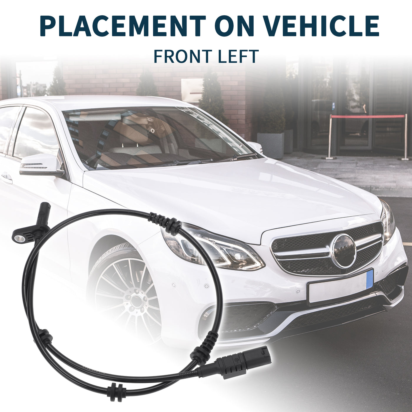 TUCKBOLD ABS Wheel Speed Sensor for Mercedes-Benz E320 Durable No.A2115403117 | Front Left ABS Speed Sensor 1 Pcs for Mercedes-Benz E350
