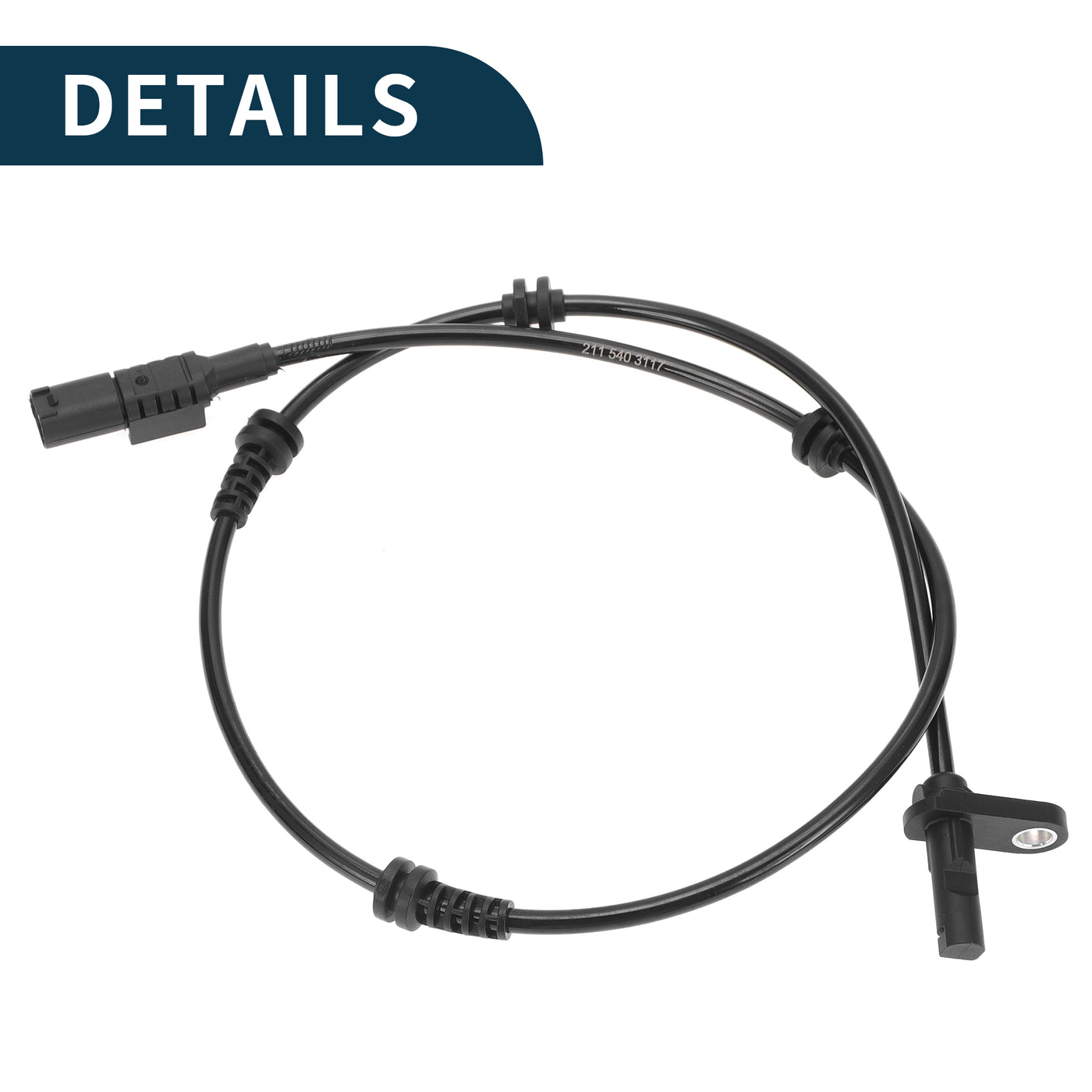 TUCKBOLD ABS Wheel Speed Sensor for Mercedes-Benz E320 Durable No.A2115403117 | Front Left ABS Speed Sensor 1 Pcs for Mercedes-Benz E350