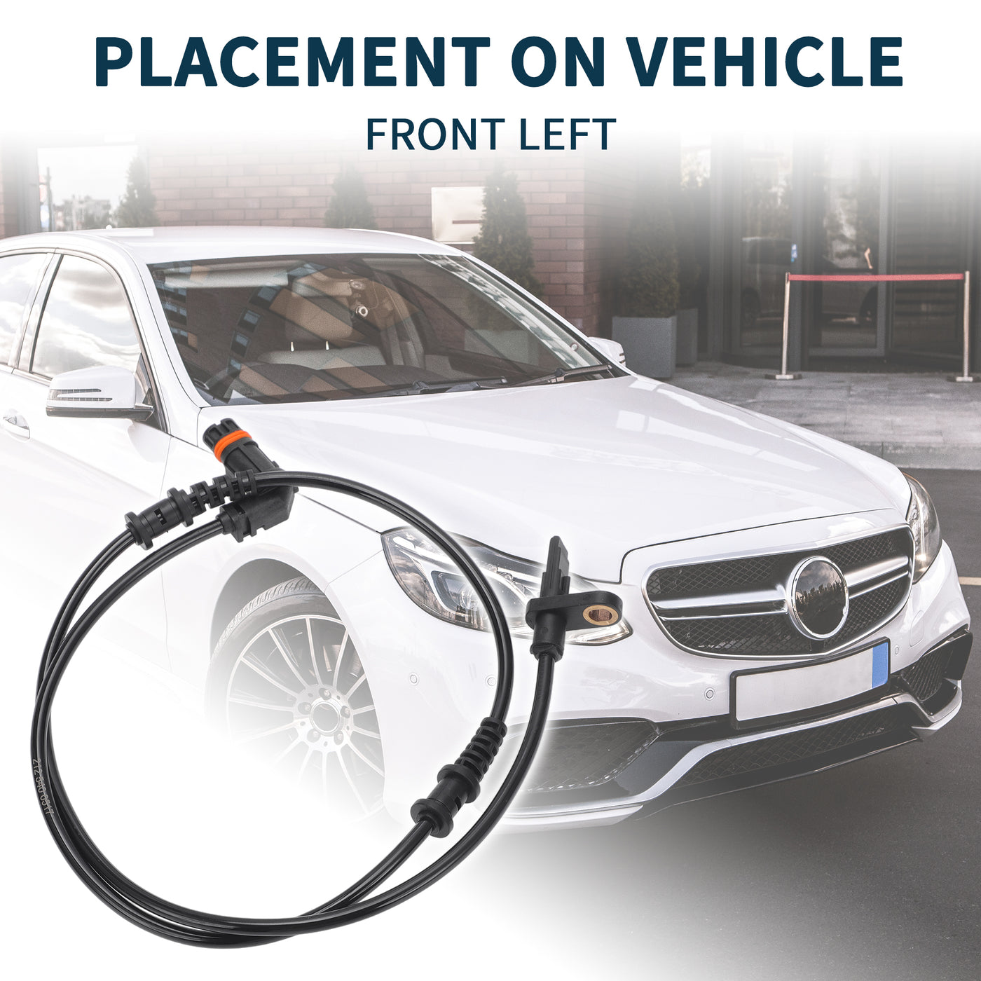 TUCKBOLD ABS Wheel Speed Sensor for Mercedes-Benz CLS550 Durable No.A2125400517 | Front Left ABS Speed Sensor 1 Pcs for Mercedes-Benz CLS63 AMG