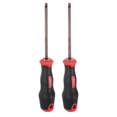 Harfington 2pcs Hex Magnetic Wrench Screwdriver H4x100mm Hex Key Metric Driver W Handle