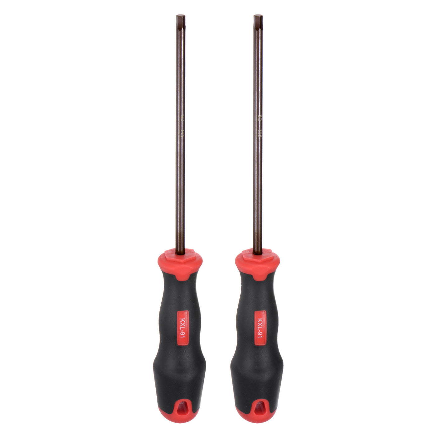 Harfington 2pcs Hex Magnetic Wrench Screwdriver H5x150mm Hex Key Metric Driver W Handle