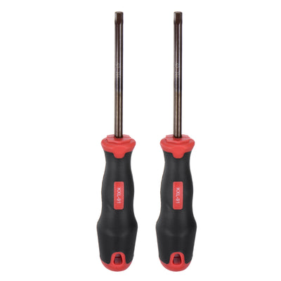 Harfington 2pcs Hex Magnetic Wrench Screwdriver H6x100mm Hex Key Metric Driver W Handle