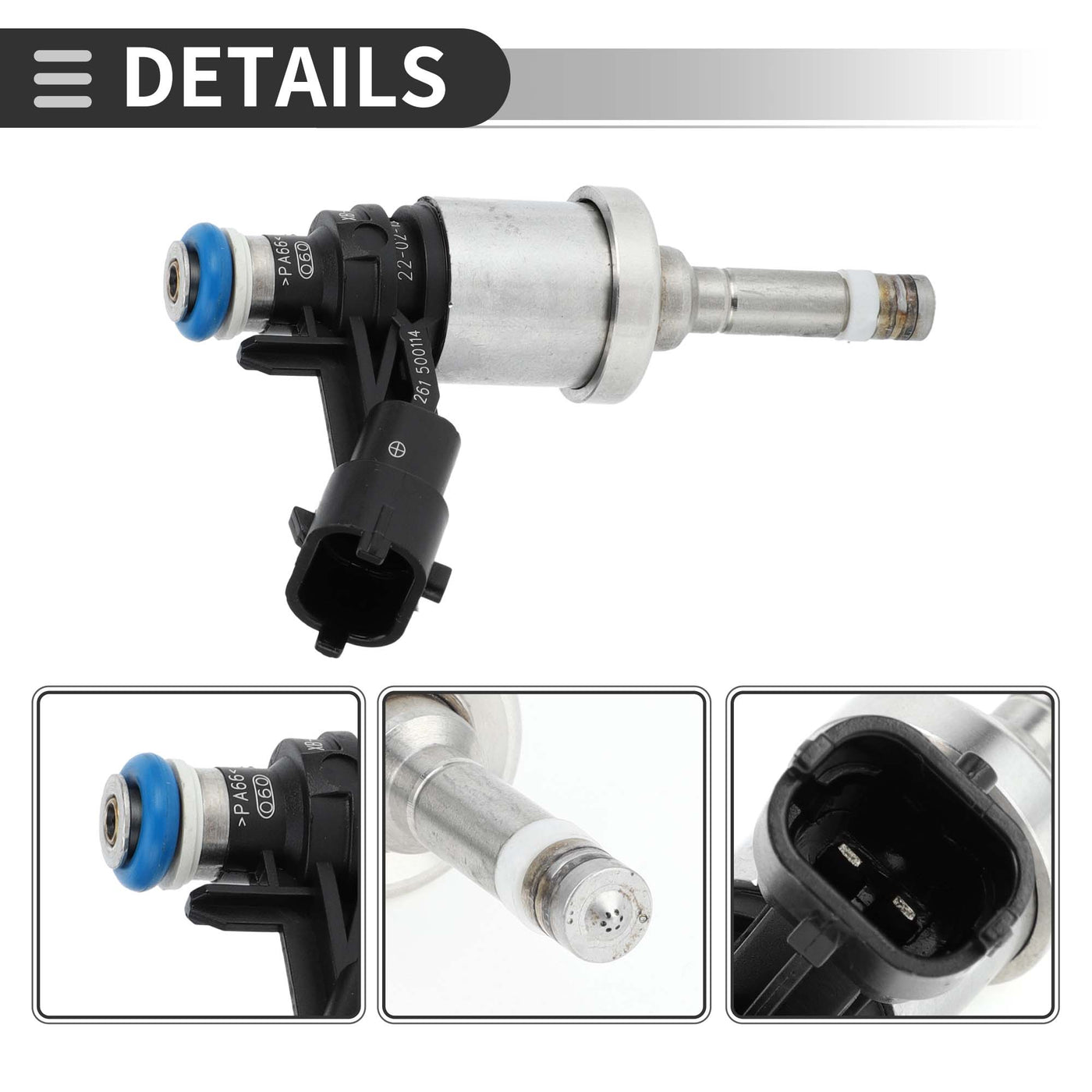 Motoforti Fuel Injector, Fuel Injection Nozzle, for Ford Explorer 2012-2015 3.5L, Plastic, No.BA5Z-9F593-B, Black