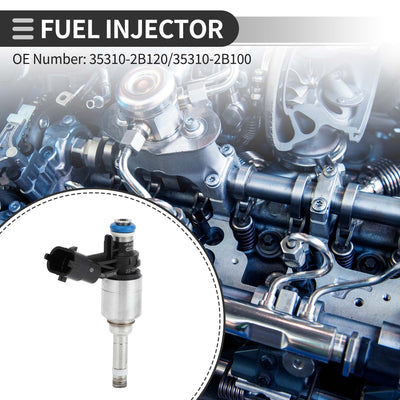 Harfington Fuel Injector, Fuel Injection Nozzle, for Hyundai Veloster Turbo 2013-2017 1.6T, Plastic, No.35310-2B120, Black