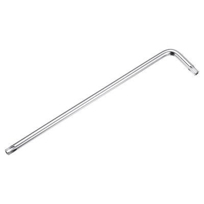 Harfington T30 Long Arm Tamper Proof Torx Wrench Star Keys S2 Steel Chrome Coated Surface