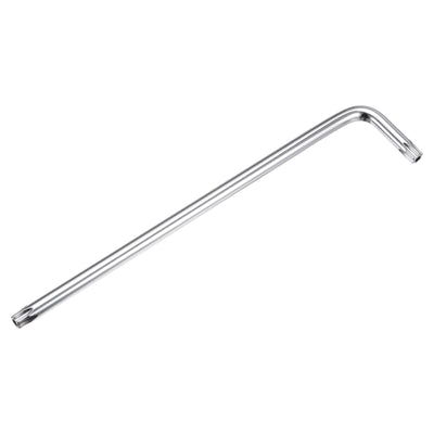 Harfington T40 Long Arm Tamper Proof Torx Wrench Star Keys S2 Steel Chrome Coated Surface