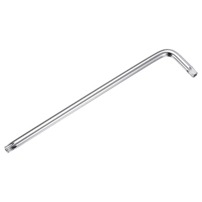 Harfington T45 Long Arm Tamper Proof Torx Wrench Star Keys S2 Steel Chrome Coated Surface