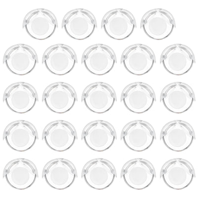 Harfington 24 Pack Soft Corner Protector, PVC Round Table Corners Guards for Furniture Corner & Edge Safety Bumpers, Clear