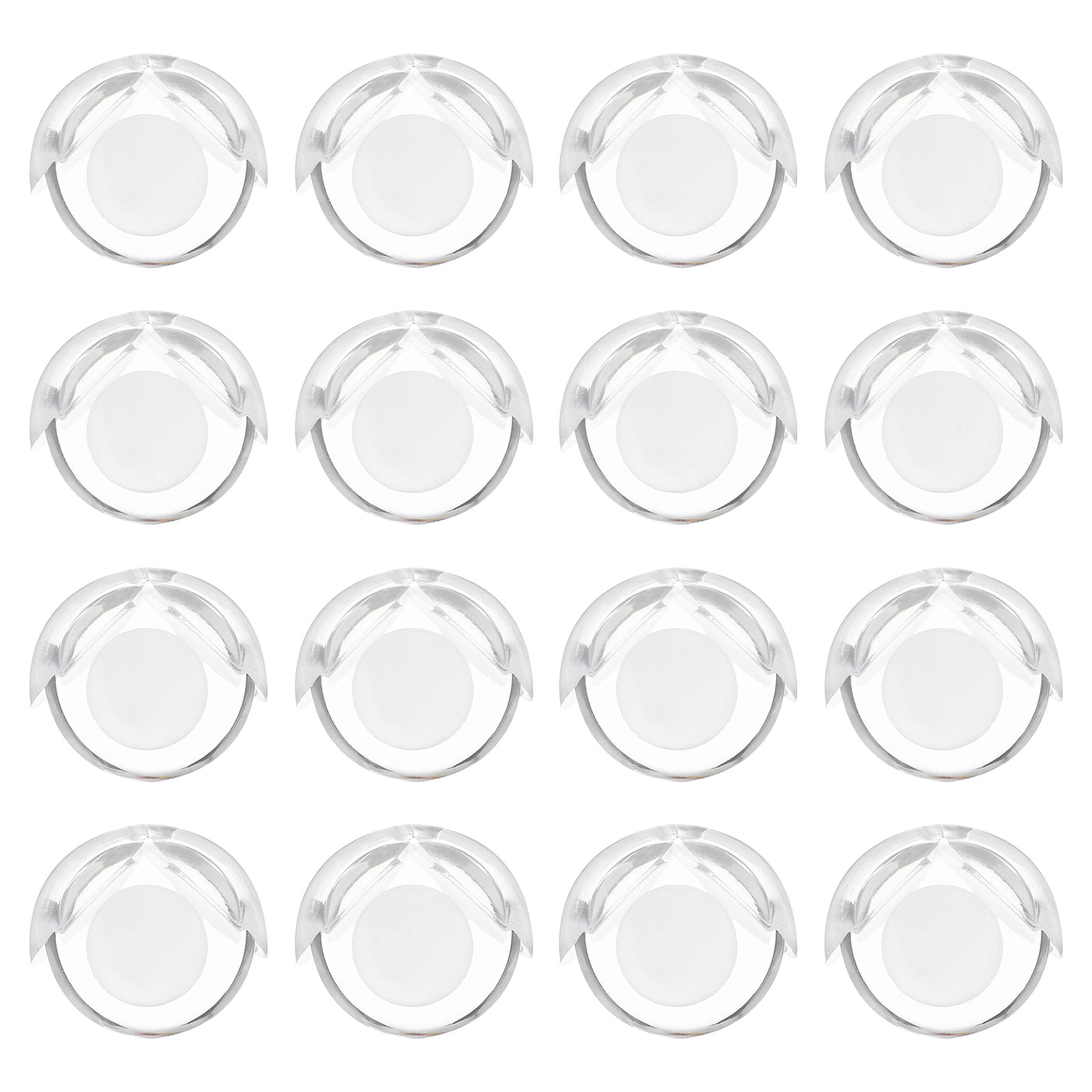 Harfington 16 Pack Soft Corner Protector, PVC Round Table Corners Guards for Furniture Corner & Edge Safety Bumpers, Clear