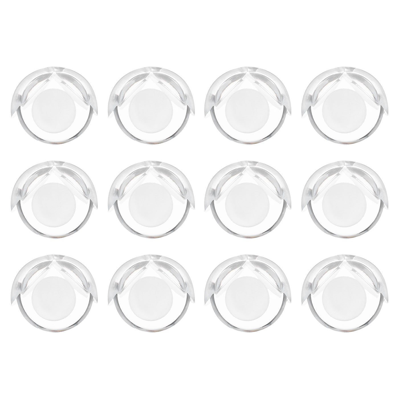 Harfington 12 Pack Soft Corner Protector, PVC Round Table Corners Guards for Furniture Corner & Edge Safety Bumpers, Clear