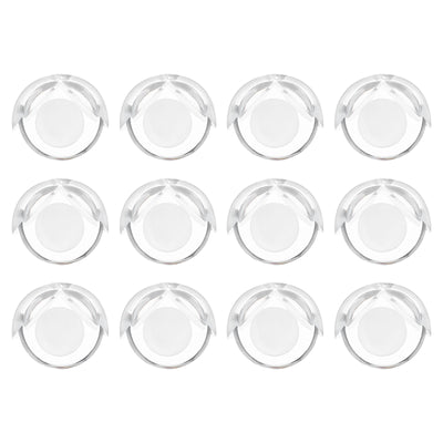 Harfington 12 Pack Soft Corner Protector, PVC Round Table Corners Guards for Furniture Corner & Edge Safety Bumpers, Clear