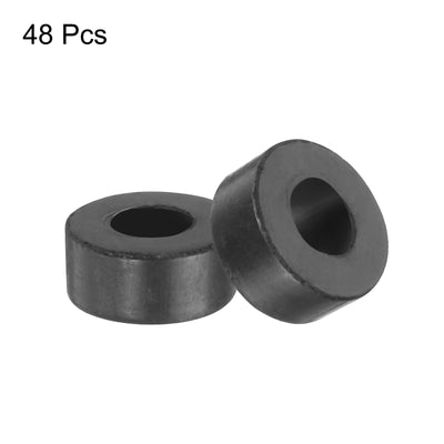 Harfington Uxcell 48pcs Rubber Spacers 11mm OD, 5mm ID, 5mm Height Round Anti Vibration Spacer